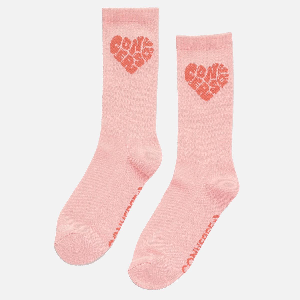 Converse Heart Logo Womens Socks - Pink