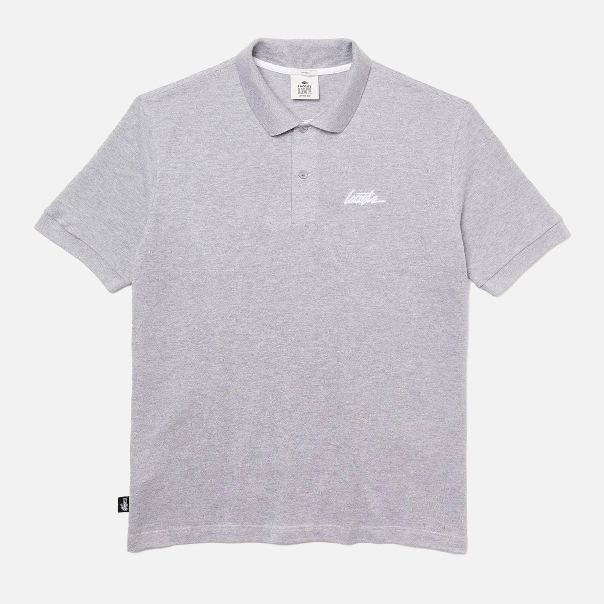 Men's Lacoste Live! Short Sleeve Cotton Polo Shirt Grey