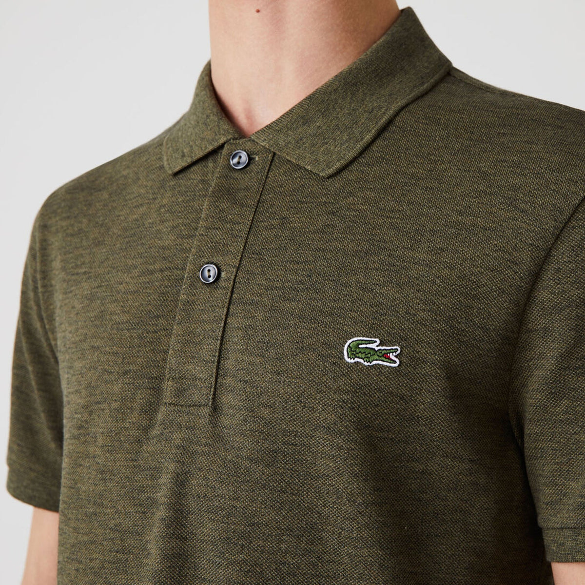 Men's Lacoste Short Sleeve Cotton Polo Shirt Dark Green