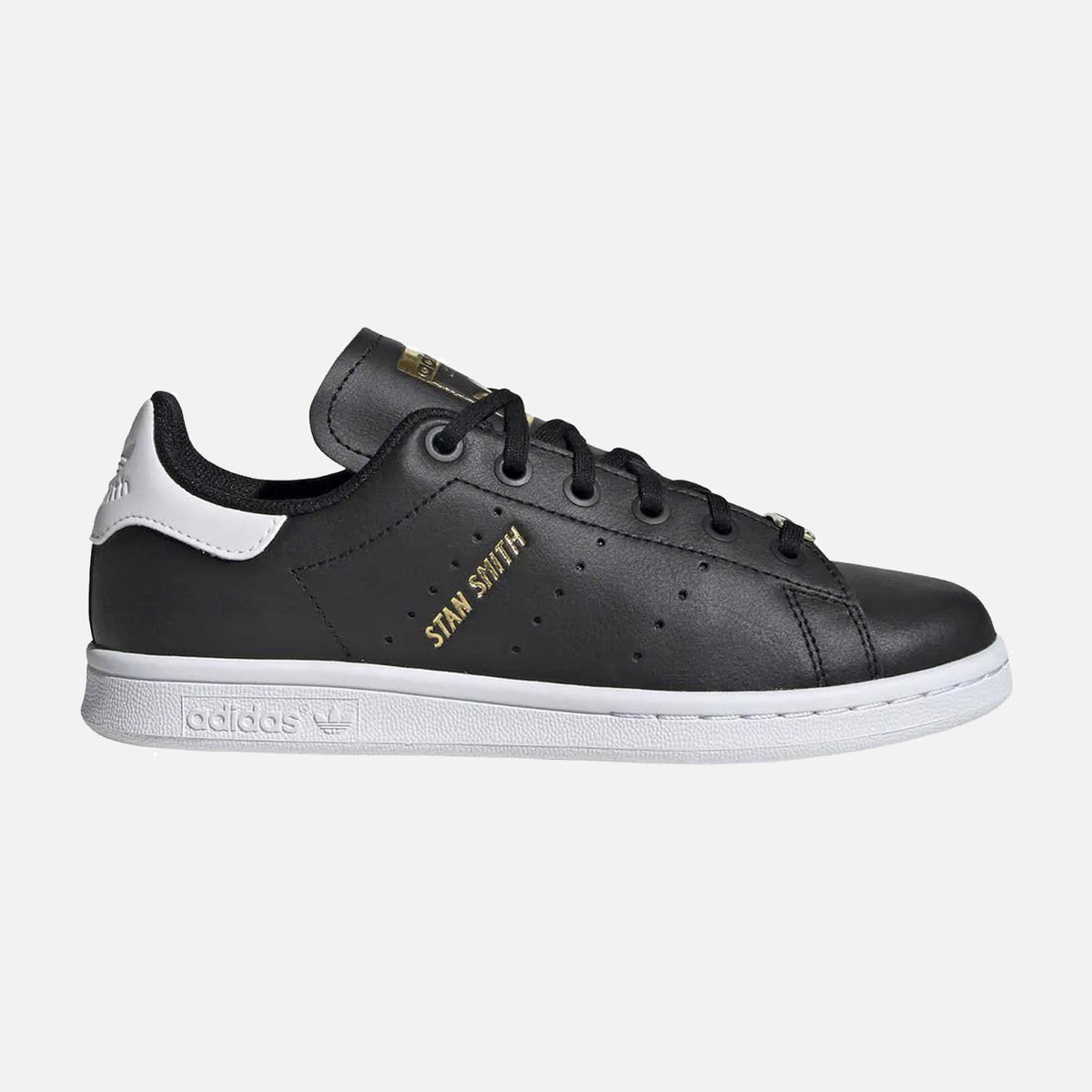 Older Kid's Adidas Stan Smith - Black White