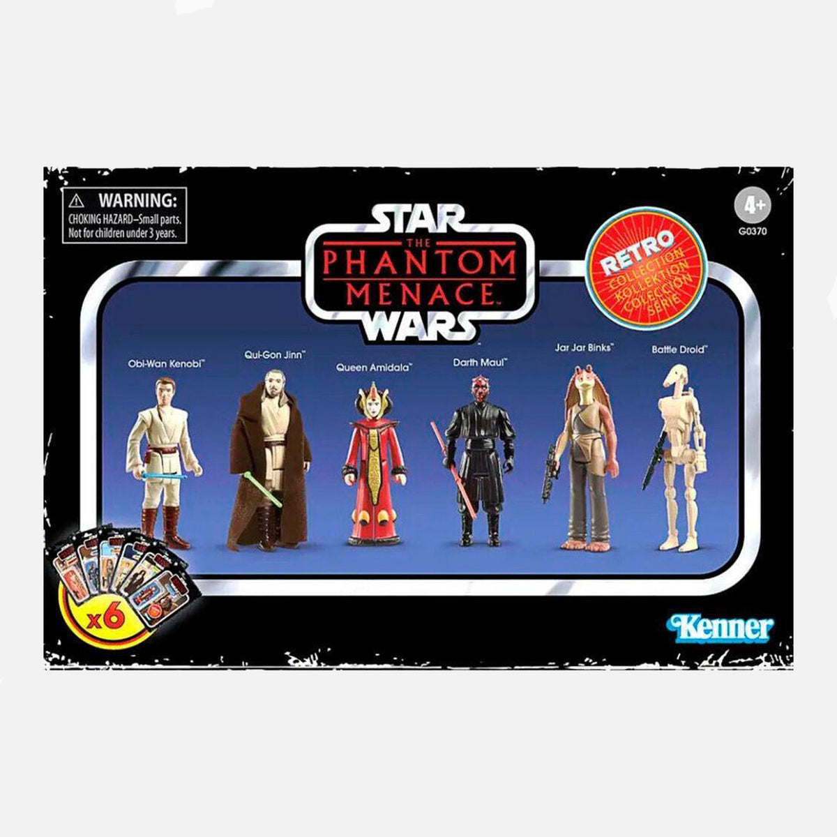 Star Wars Retro Collection The Phantom Menace Action Figures 3.75-inch Scale 6-Pack