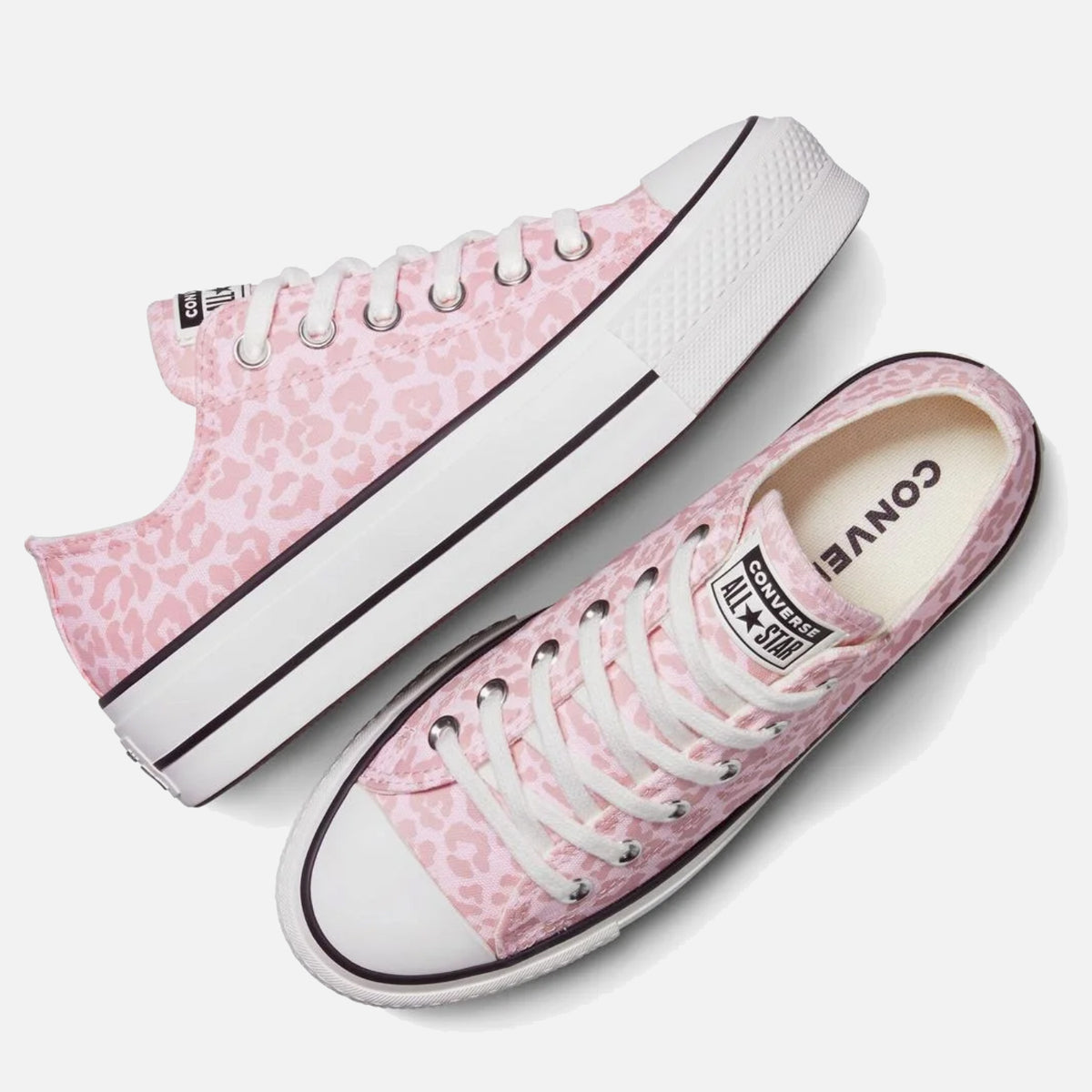 Women's Converse Chuck Taylor Lift Low Lift Sugar Pink Leopard