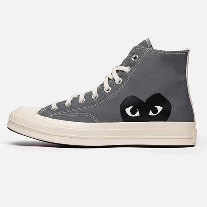 Converse x Comme Des Garcons Chuck 70 Heart Hi Grey CDG