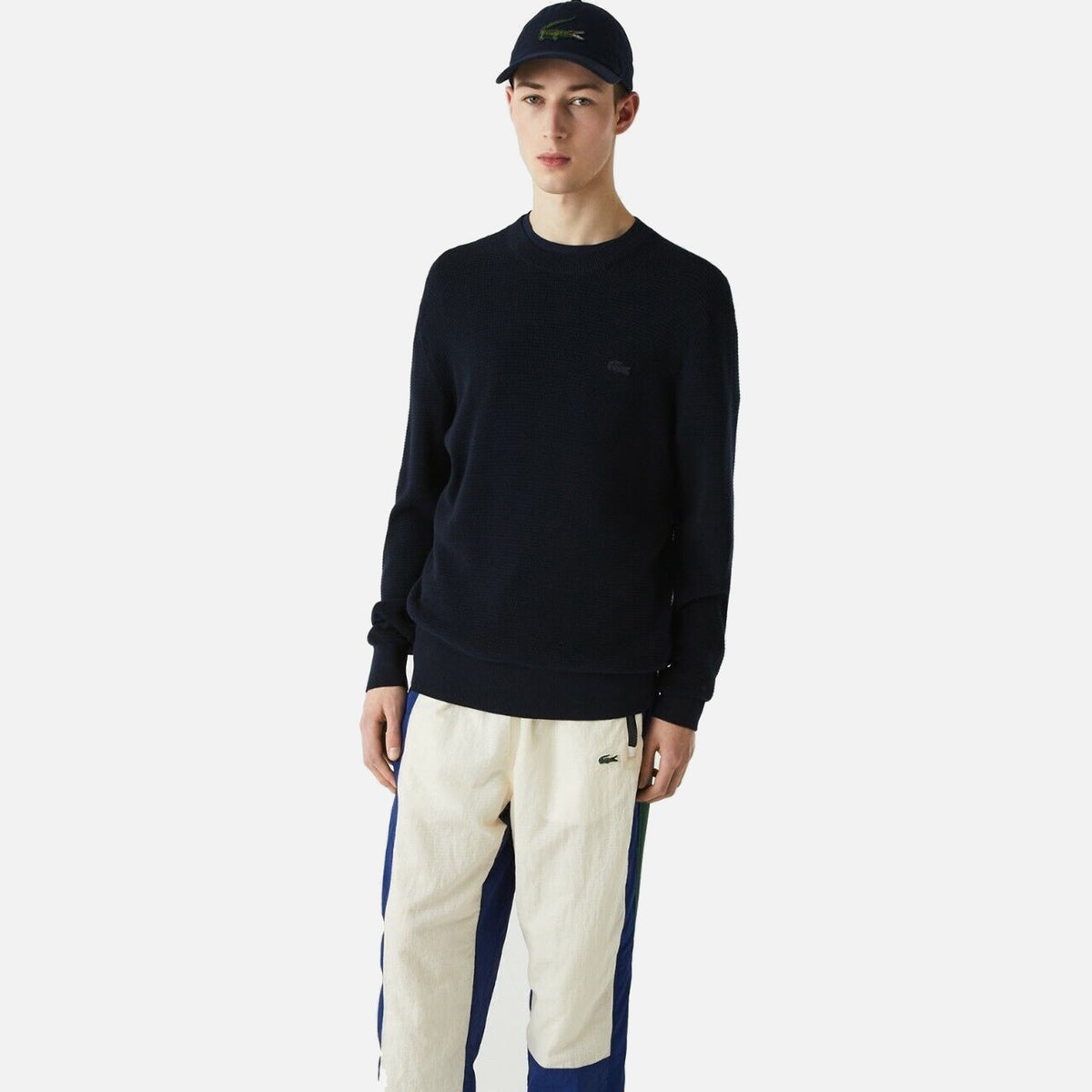 Men's Lacoste Classic Fit Cotton Blend Sweatshirt Navy