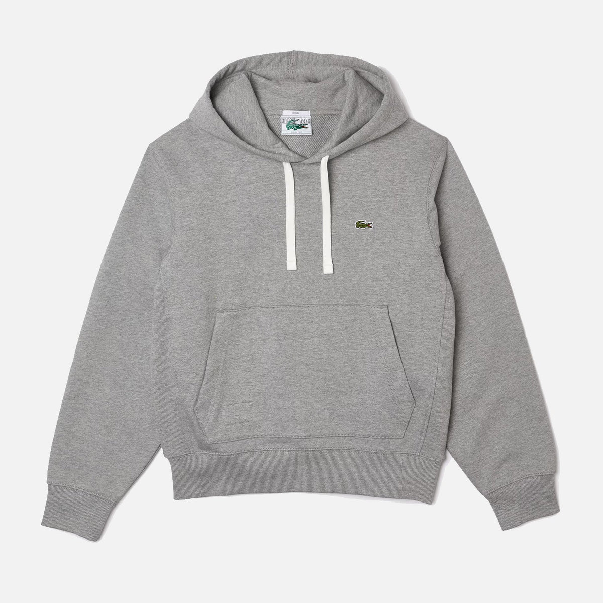 Men's Lacoste Classique Hoodie Grey Cream
