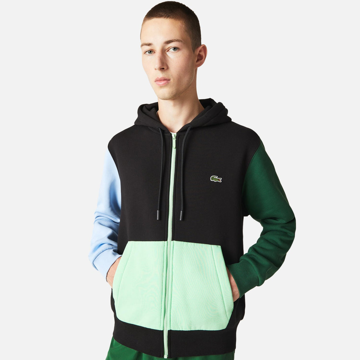 Men's Lacoste Colourblock Zip Hoodie
