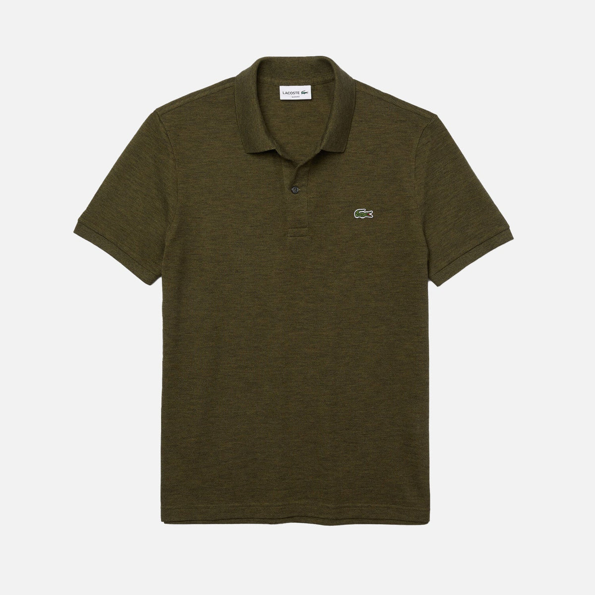 Men's Lacoste Short Sleeve Cotton Polo Shirt Dark Green