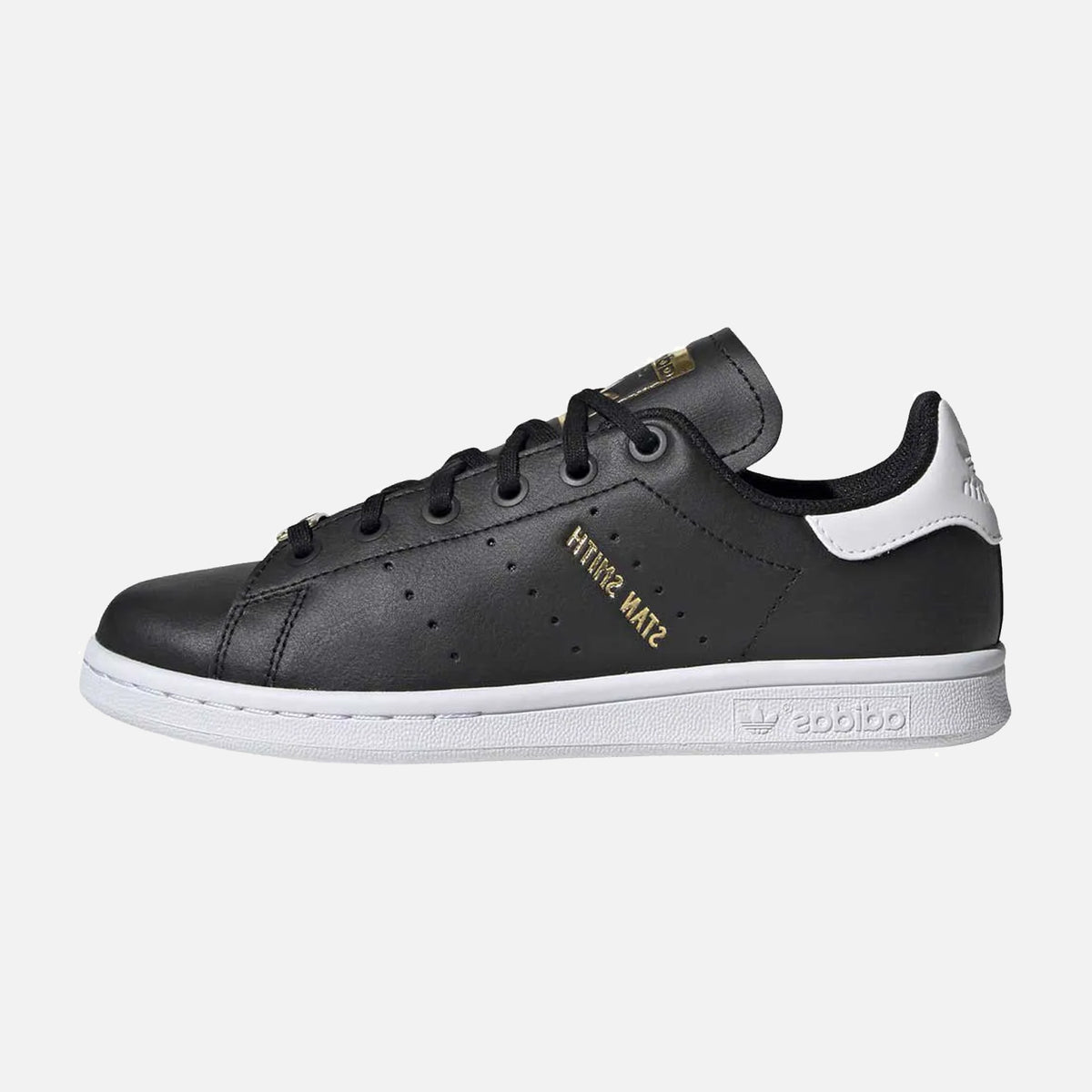 Older Kid's Adidas Stan Smith - Black White