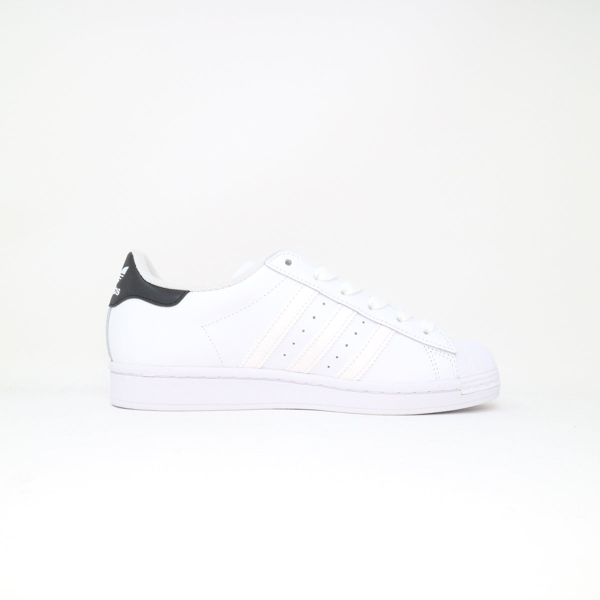 Older Kid's Adidas Superstar Leather White Black
