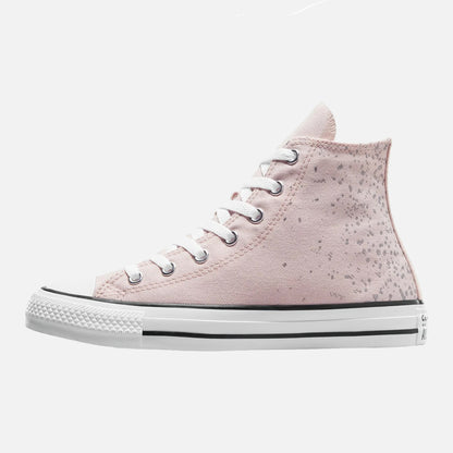 Older Kid's Converse Chuck Taylor Hi Pink Silver