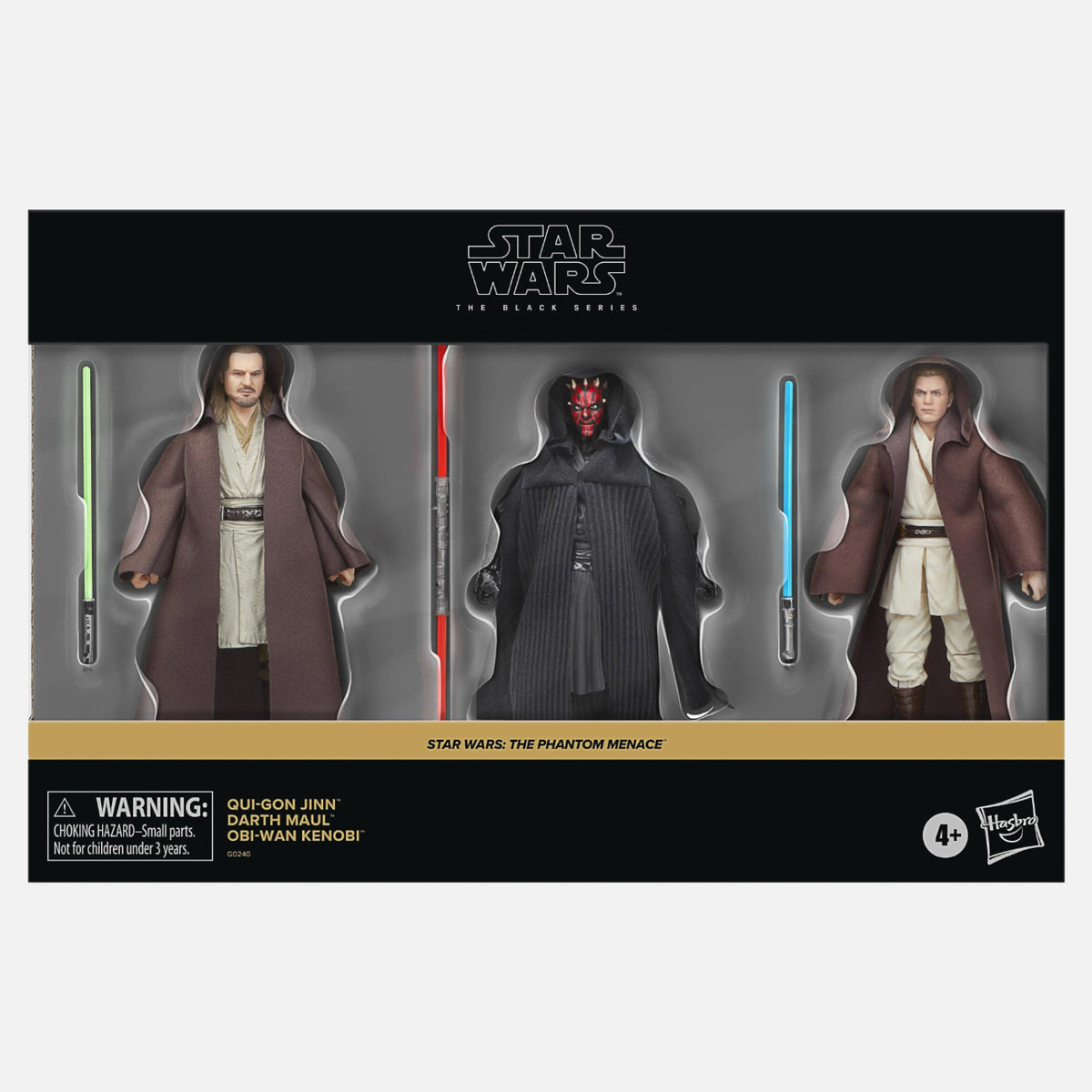 Star Wars The Black Series The Phantom Menace 3-Pack Qui-Gon Jinn Darth Maul Obi-Wan